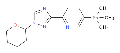 2-(1-(tetrahydro-2H-pyran-2-yl)-1H-1,2,4-triazol-3-yl)-5-(trimethylstannyl)pyridine