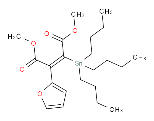 dimethyl 2-(furan-2-yl)-3-(tributylstannyl)maleate