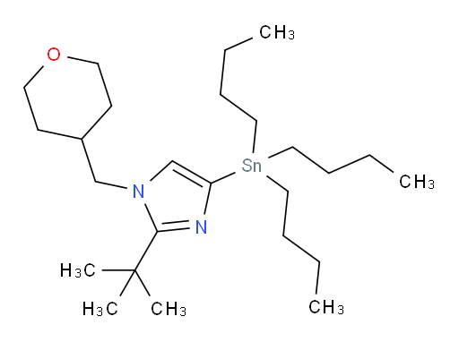 2-(tert-butyl)-1-((tetrahydro-2H-pyran-4-yl)methyl)-4-(tributylstannyl)-1H-imidazole