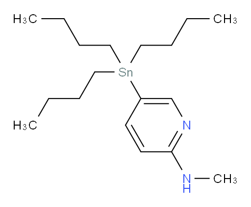 N-methyl-5-(tributylstannyl)pyridin-2-amine