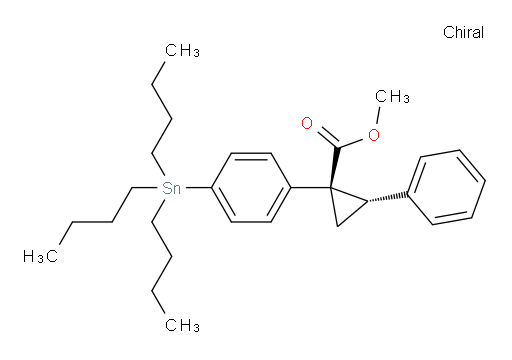 (1R,2S)-methyl 2-phenyl-1-(4-(tributylstannyl)phenyl)cyclopropanecarboxylate