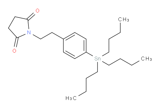 1-(4-(三丁基锡基)苯乙基)吡咯烷-2,5-二酮