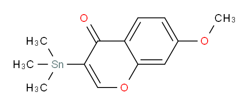 7-methoxy-3-(trimethylstannyl)-4H-chromen-4-one