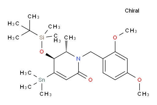 (5S,6S)-5-((tert-butyldimethylsilyl)oxy)-1-(2,4-dimethoxybenzyl)-6-methyl-4-(trimethylstannyl)-5,6-dihydropyridin-2(1H)-one