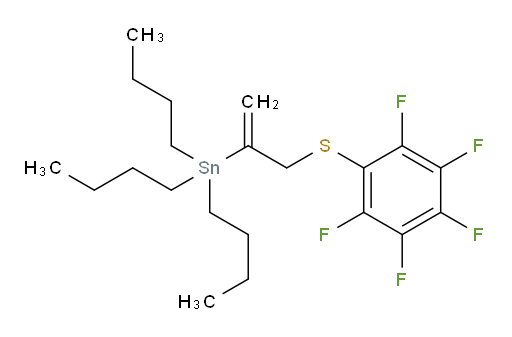 tributyl(3-((perfluorophenyl)thio)prop-1-en-2-yl)stannane