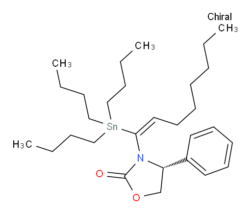 (R,E)-4-phenyl-3-(1-(tributylstannyl)oct-1-en-1-yl)oxazolidin-2-one