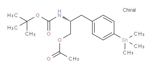 (R)-2-((tert-butoxycarbonyl)amino)-3-(4-(trimethylstannyl)phenyl)propyl acetate