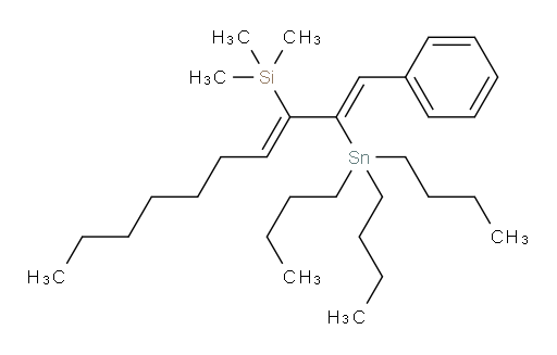 trimethyl((1Z,3Z)-1-phenyl-2-(tributylstannyl)deca-1,3-dien-3-yl)silane