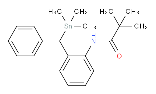 N-(2-(phenyl(trimethylstannyl)methyl)phenyl)pivalamide