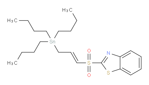 (E)-2-((3-(tributylstannyl)prop-1-en-1-yl)sulfonyl)benzo[d]thiazole