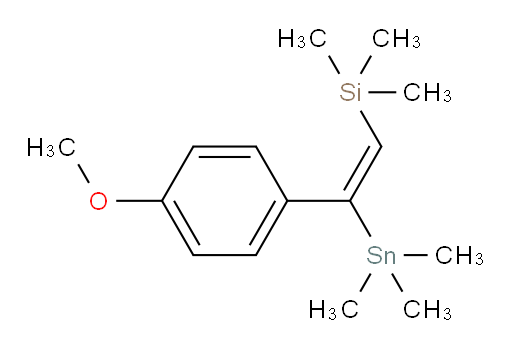 (E)-(2-(4-methoxyphenyl)-2-(trimethylstannyl)vinyl)trimethylsilane