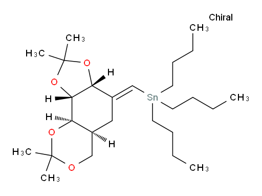 tributyl((E)-((3aR,5aS,9aR,9bS)-2,2,8,8-tetramethyldihydro-3aH-[1,3]dioxolo[4',5':5,6]benzo[1,2-d][1,3]dioxin-4(5H,9aH,9bH)-ylidene)methyl)stannane
