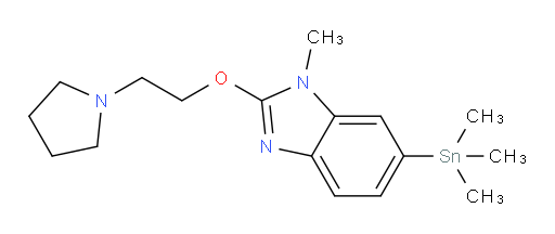 1-methyl-2-(2-(pyrrolidin-1-yl)ethoxy)-6-(trimethylstannyl)-1H-benzo[d]imidazole