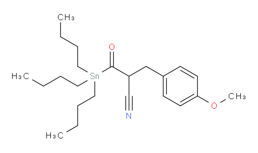 2-(4-methoxybenzyl)-3-oxo-3-(tributylstannyl)propanenitrile