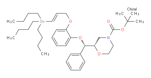 (S)-tert-butyl 2-((S)-phenyl(2-(((E)-3-(tributylstannyl)allyl)oxy)phenoxy)methyl)morpholine-4-carboxylate