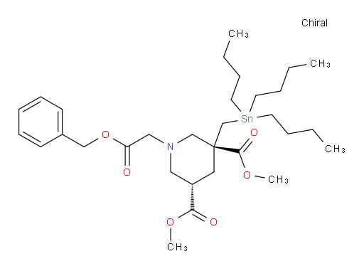 (3R,5S)-dimethyl 1-(2-(benzyloxy)-2-oxoethyl)-3-((tributylstannyl)methyl)piperidine-3,5-dicarboxylate