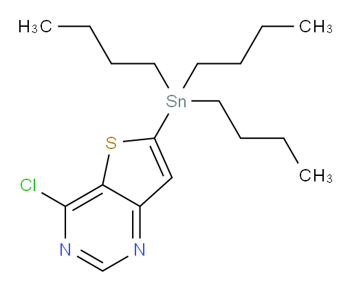 4-chloro-6-(tributylstannyl)thieno[3,2-d]pyrimidine