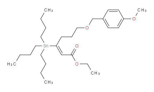 (E)-ethyl 6-((4-methoxybenzyl)oxy)-3-(tributylstannyl)hex-2-enoate