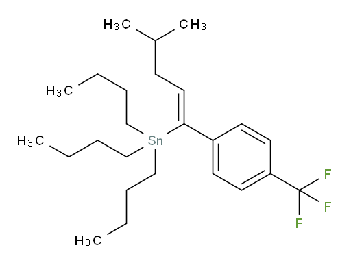 (Z)-tributyl(4-methyl-1-(4-(trifluoromethyl)phenyl)pent-1-en-1-yl)stannane