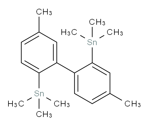 (4,5'-dimethyl-[1,1'-biphenyl]-2,2'-diyl)bis(trimethylstannane)
