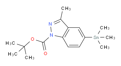 叔丁基 3-甲基-5-(三甲基锡基)-1H-吲唑-1-甲酸酯
