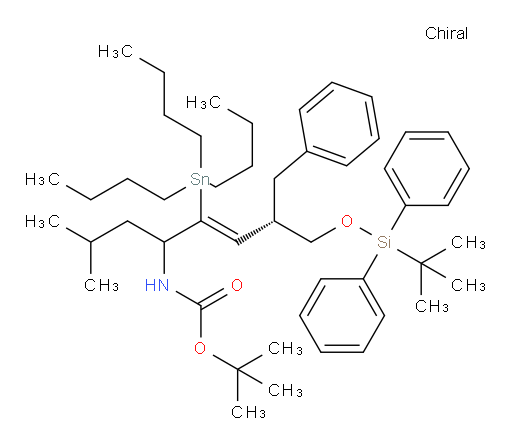 tert-butyl ((7S,Z)-7-benzyl-8-((tert-butyldiphenylsilyl)oxy)-2-methyl-5-(tributylstannyl)oct-5-en-4-yl)carbamate