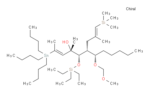 (4S,5S,6R,7S,E)-7-(methoxymethoxy)-4-methyl-6-((E)-2-methyl-3-(trimethylsilyl)allyl)-2-(tributylstannyl)-5-((triethylsilyl)oxy)dodec-2-en-4-ol