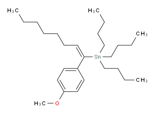 (E)-三丁基(1-(4-甲氧基苯基)辛-1-烯-1-基)锡烷
