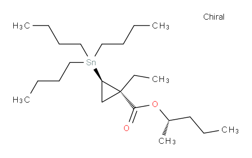 (1S,2R)-(S)-戊-2-基 1-乙基-2-(三丁基锡基)环丙烷甲酸酯