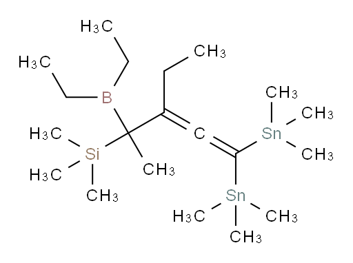 (2-(diethylboryl)-3-ethyl-5,5-bis(trimethylstannyl)penta-3,4-dien-2-yl)trimethylsilane