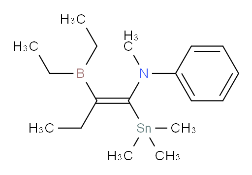 (Z)-N-(2-(diethylboryl)-1-(trimethylstannyl)but-1-en-1-yl)-N-methylaniline