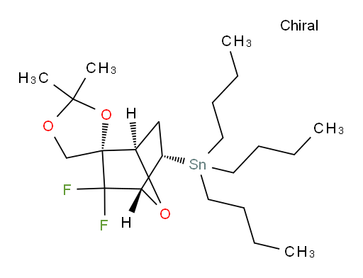 三丁基((1R,2R,4R,5S)-3,3-二氟-2',2'-二甲基-7-氧杂螺[双环[2.2.1]庚烷-2,4'-[1,3]二氧杂环戊烯an]-5-基)锡烷
