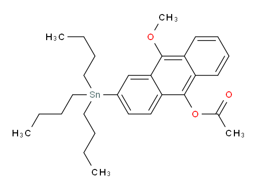 10-甲氧基-3-(三丁基锡基)蒽-9-基 乙酸酯