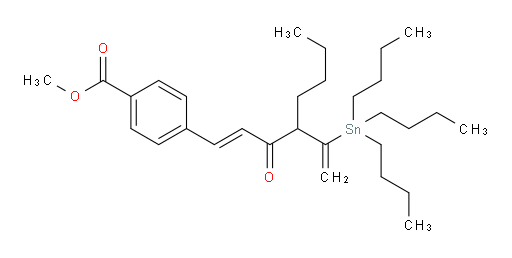 (E)-methyl 4-(3-oxo-4-(1-(tributylstannyl)vinyl)oct-1-en-1-yl)benzoate