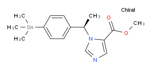(R)-methyl 1-(1-(4-(trimethylstannyl)phenyl)ethyl)-1H-imidazole-5-carboxylate