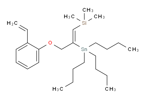 (Z)-三甲基(2-(三丁基锡基)-3-(2-乙烯基苯氧基)丙烯-1-基)硅烷