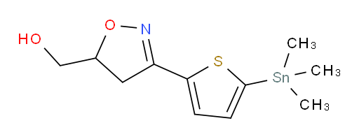 (3-(5-(三甲基锡基)噻吩-2-基)-4,5-二氢异噁唑-5-基)甲醇