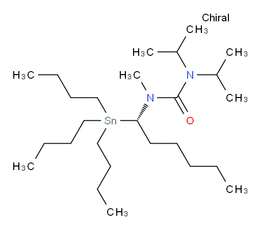 (S)-1,1-二异丙基-3-甲基-3-(1-(三丁基锡基)己基)脲