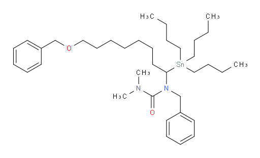 1-苄基-1-(8-(苄氧基)-1-(三丁基锡基)辛基)-3,3-二甲基脲