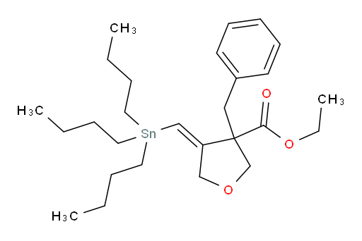(Z)-ethyl 3-benzyl-4-((tributylstannyl)methylene)tetrahydrofuran-3-carboxylate