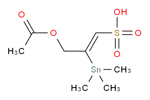 (Z)-3-acetoxy-2-(trimethylstannyl)prop-1-ene-1-sulfonic acid