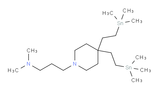 3-(4,4-bis(2-(trimethylstannyl)ethyl)piperidin-1-yl)-N,N-dimethylpropan-1-amine