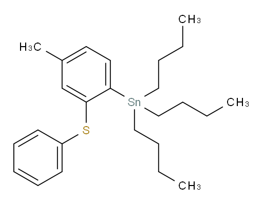 tributyl(4-methyl-2-(phenylthio)phenyl)stannane