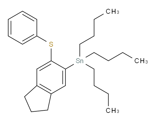 三丁基(6-(苯基硫基)-2,3-二氢-1H-茚-5-基)锡烷