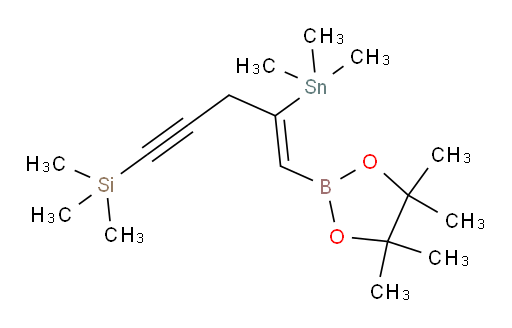 (Z)-trimethyl(5-(4,4,5,5-tetramethyl-1,3,2-dioxaborolan-2-yl)-4-(trimethylstannyl)pent-4-en-1-yn-1-yl)silane