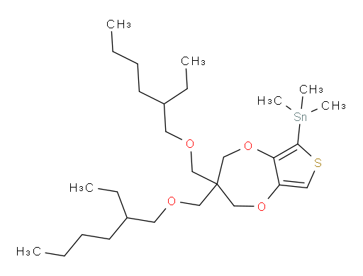 (3,3-bis(((2-ethylhexyl)oxy)methyl)-3,4-dihydro-2H-thieno[3,4-b][1,4]dioxepin-6-yl)trimethylstannane