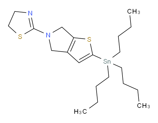 5-(4,5-二氢噻唑-2-基)-2-(三丁基锡基)-5,6-二氢-4H-噻吩并[2,3-c]吡咯