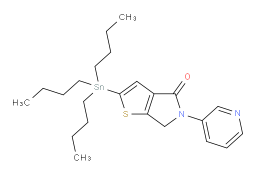 5-(pyridin-3-yl)-2-(tributylstannyl)-5,6-dihydro-4H-thieno[2,3-c]pyrrol-4-one