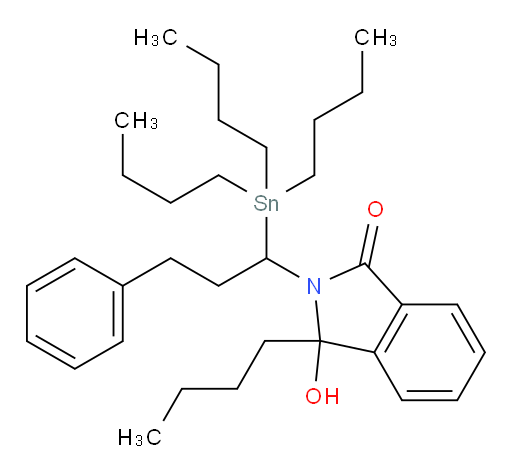 3-butyl-3-hydroxy-2-(3-phenyl-1-(tributylstannyl)propyl)isoindolin-1-one