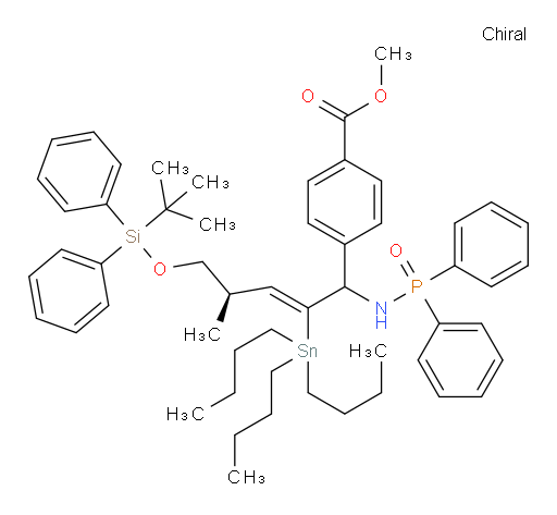 methyl 4-((4R,Z)-5-((tert-butyldiphenylsilyl)oxy)-1-((diphenylphosphoryl)amino)-4-methyl-2-(tributylstannyl)pent-2-en-1-yl)benzoate